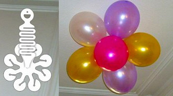 Ballonnen bloem met 6 ballonnen